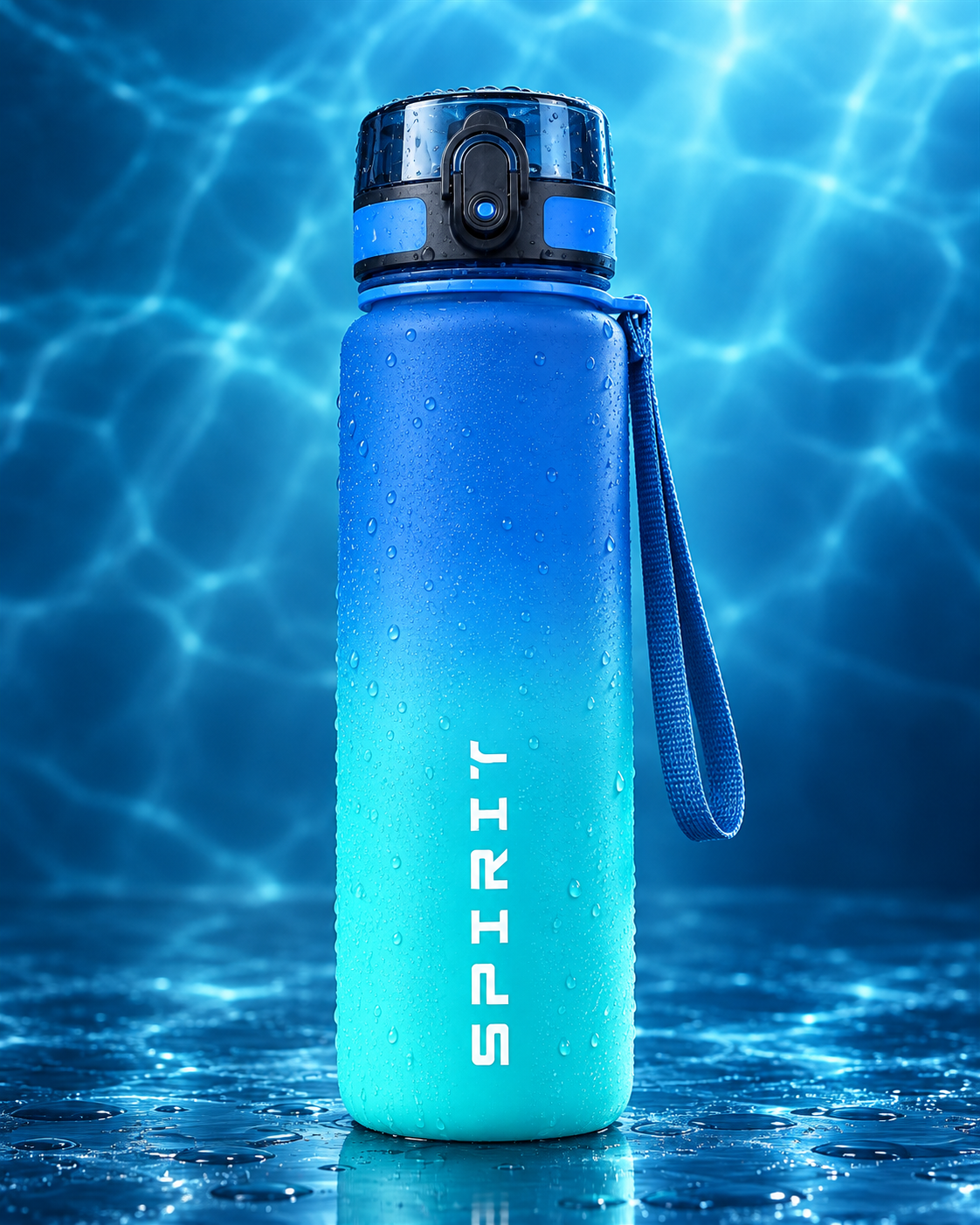 Gourde SPIRIT bleu dégradé